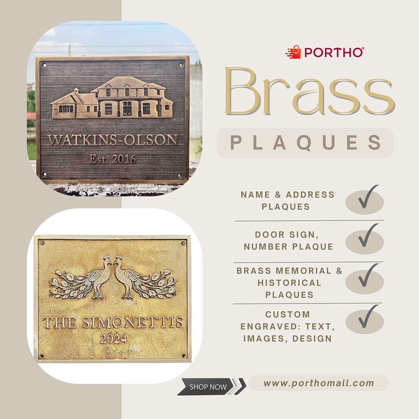 custom engraved brass plaques