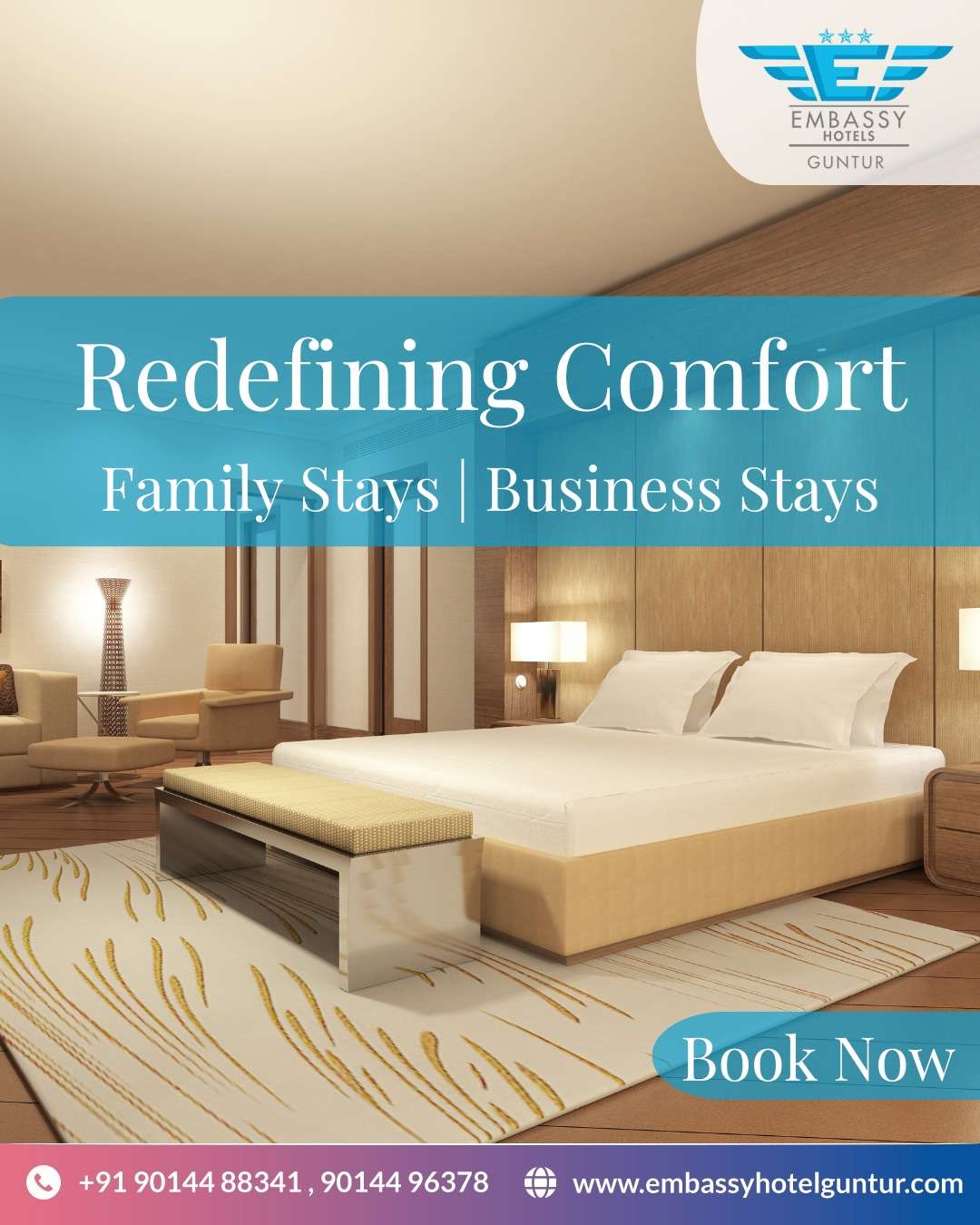 Embassy Hotel – The Most Comfortable Stay Among Hotels in Guntur